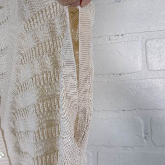 KOTN Acacia Knit cropped cream Vest size small - Picture 8 of 10
